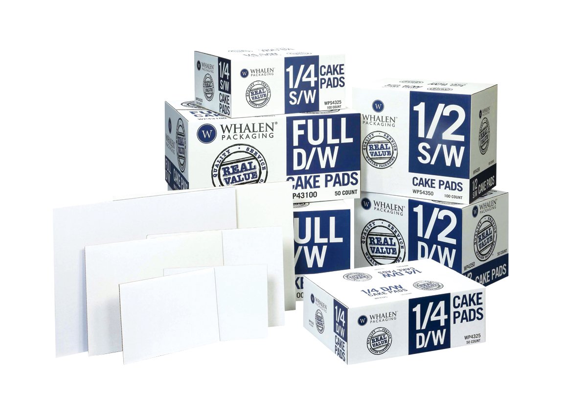 White Coated Sheet Cake Boards — All Sizes