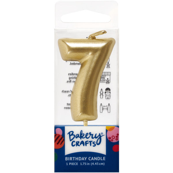 Mini Gold Candle Numerals 0-9