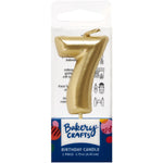 Mini Gold Candle Numerals 0-9