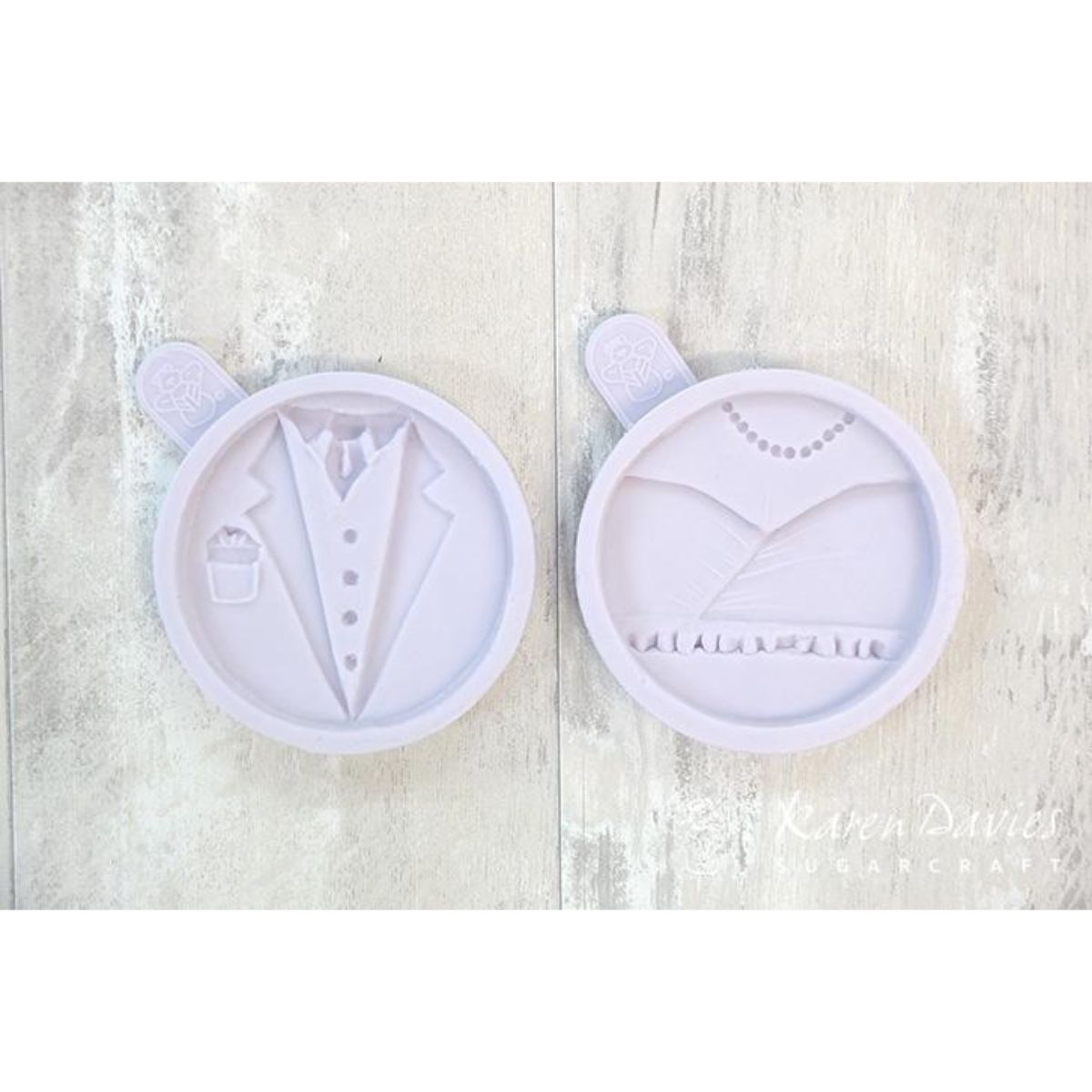 Molde para cupcakes de novios Karen Davies