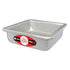 Square cake pans from Fat Daddio's in various sizes, featuring durable metal construction and non-stick coating for baking.