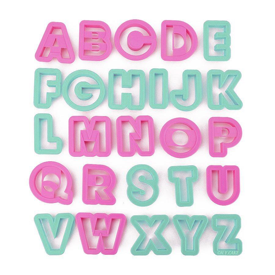 Alphabet Pastry & Cookie Cutter Set