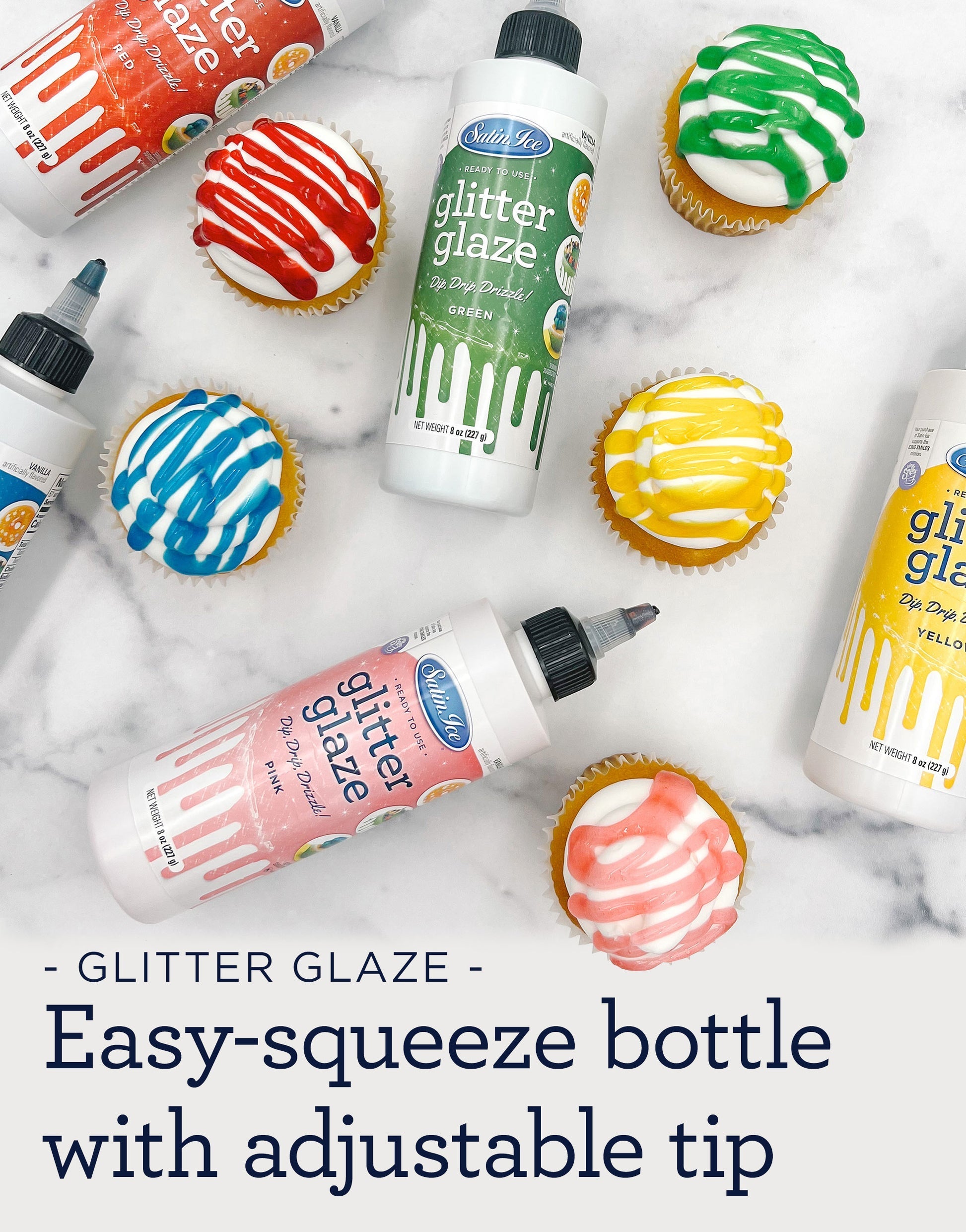 Glitter Glaze - Red 10oz