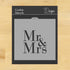 Mr and Mrs Cookie Stencil