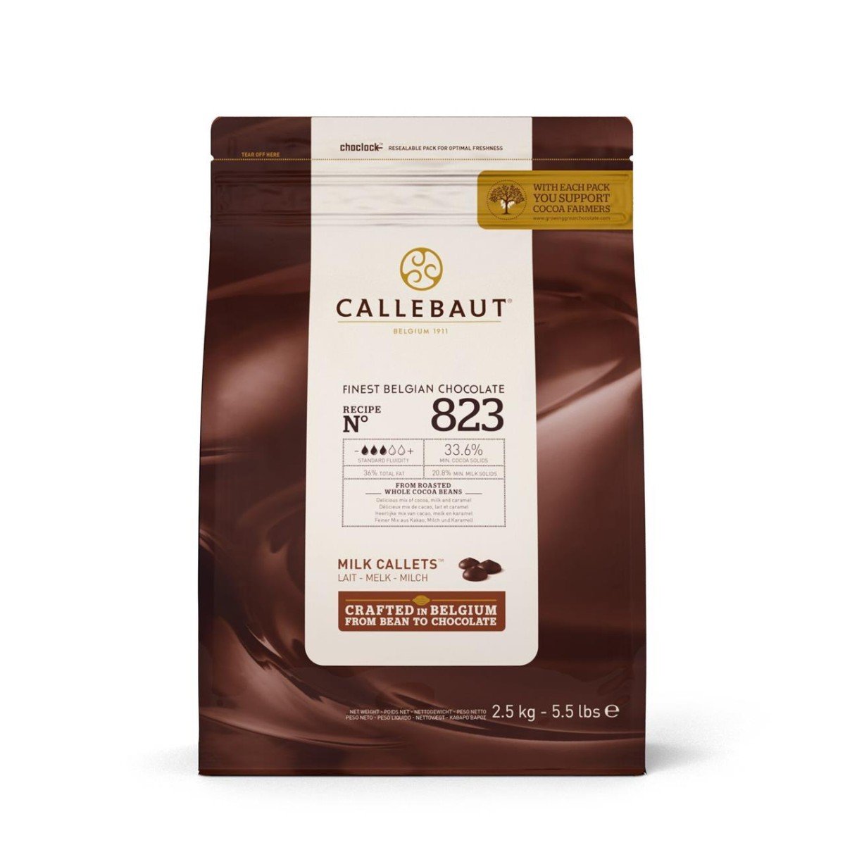Callebaut Milk Chocolate N° 823 Callets