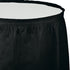 Creative Converting Black Velvet Plastic Tableskirt 21.5' X29'