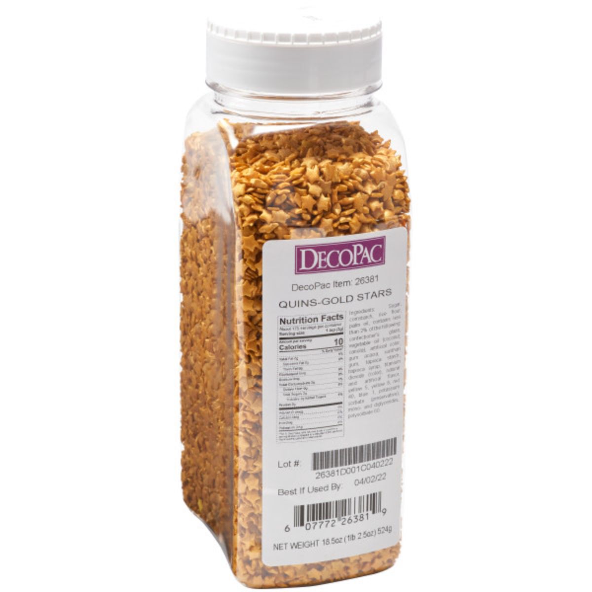Decopac Gold Stars Edible Confetti 18.5oz