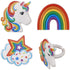 Anillos de Cupcake de Unicornio Arcoíris