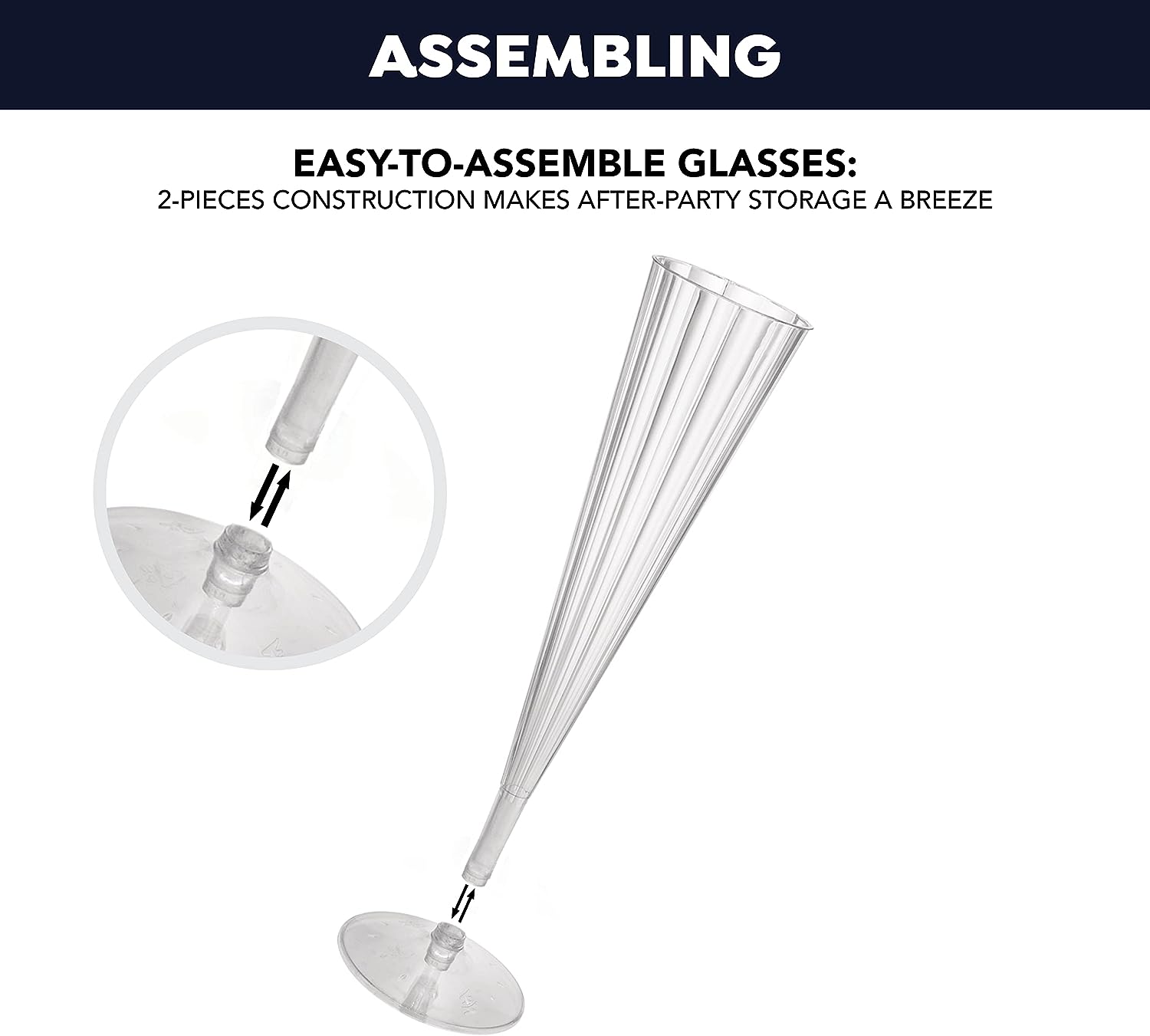 5oz 2pc Champagne Flute Party Essentials