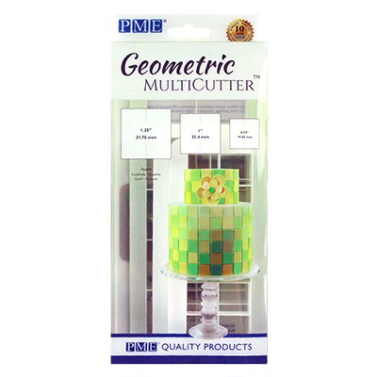 PME Geo Multicutter Cuadrado Juego de 3