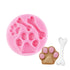 Molde de silicona NY Cake para huesos y patas de perro