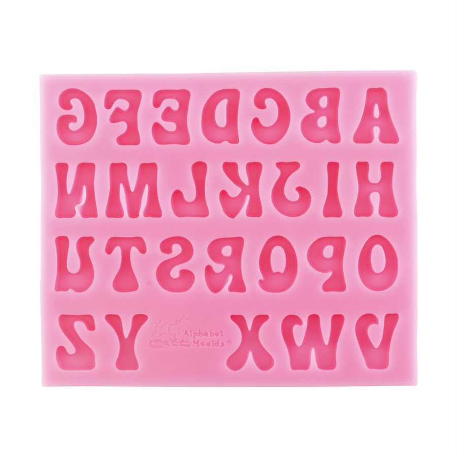 NY Cake Silicone Groovy Letter Alphabet Mold