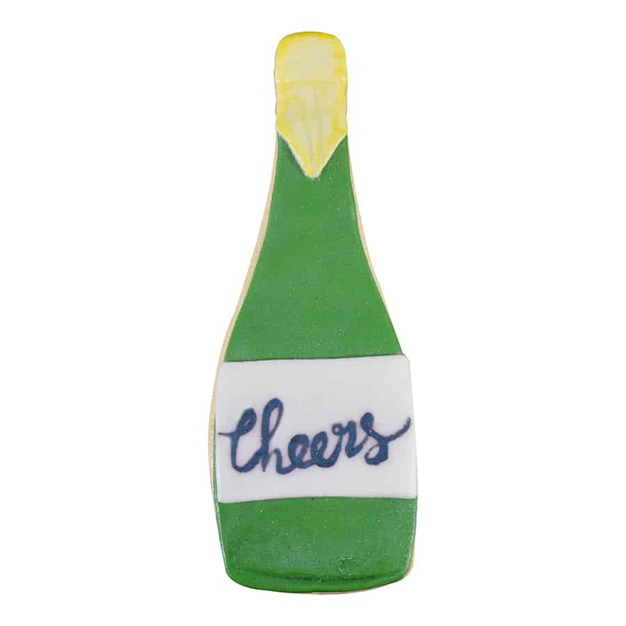 Cortador de galletas de botella de champán