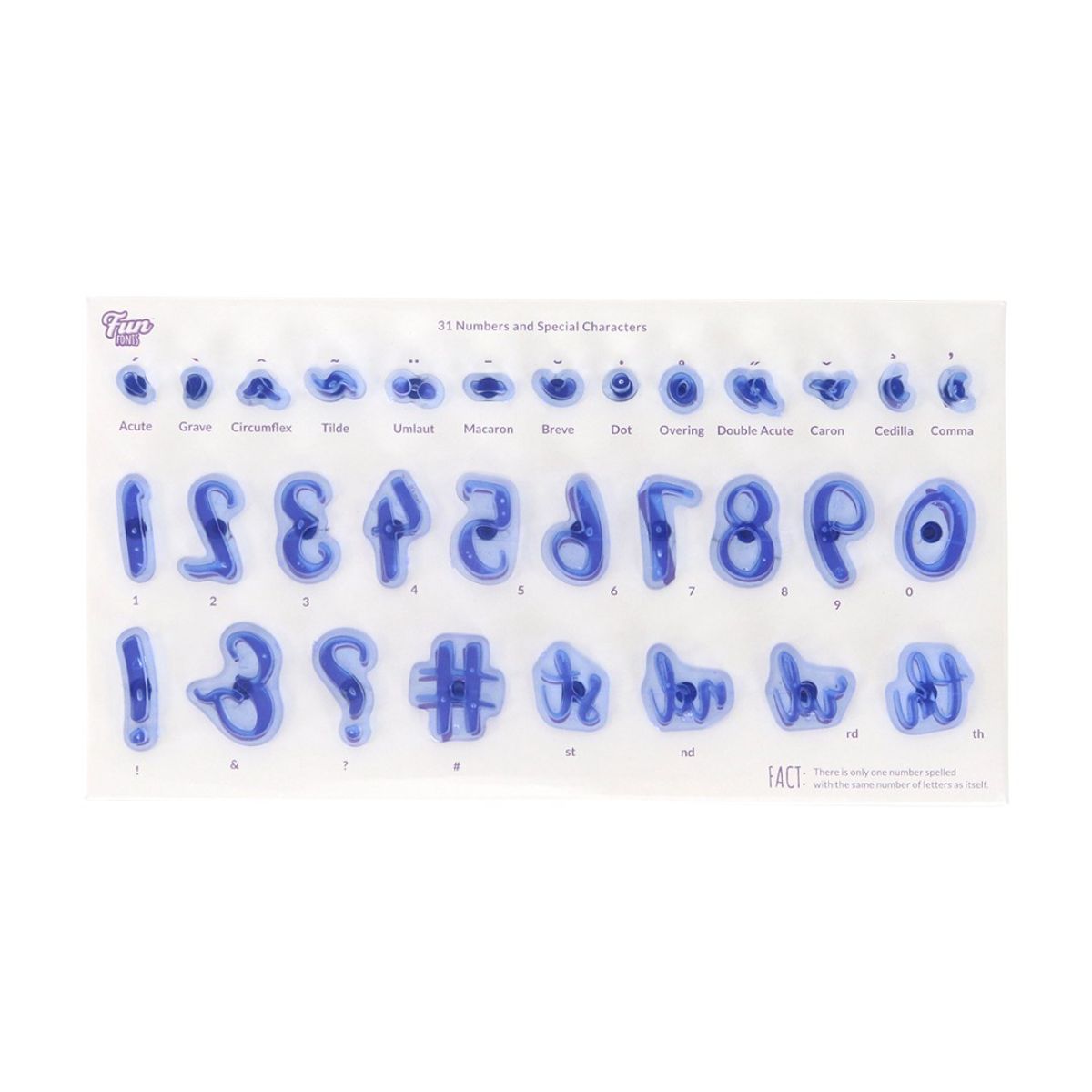 PME Fun Fonts Numeral & Special 31 pcs