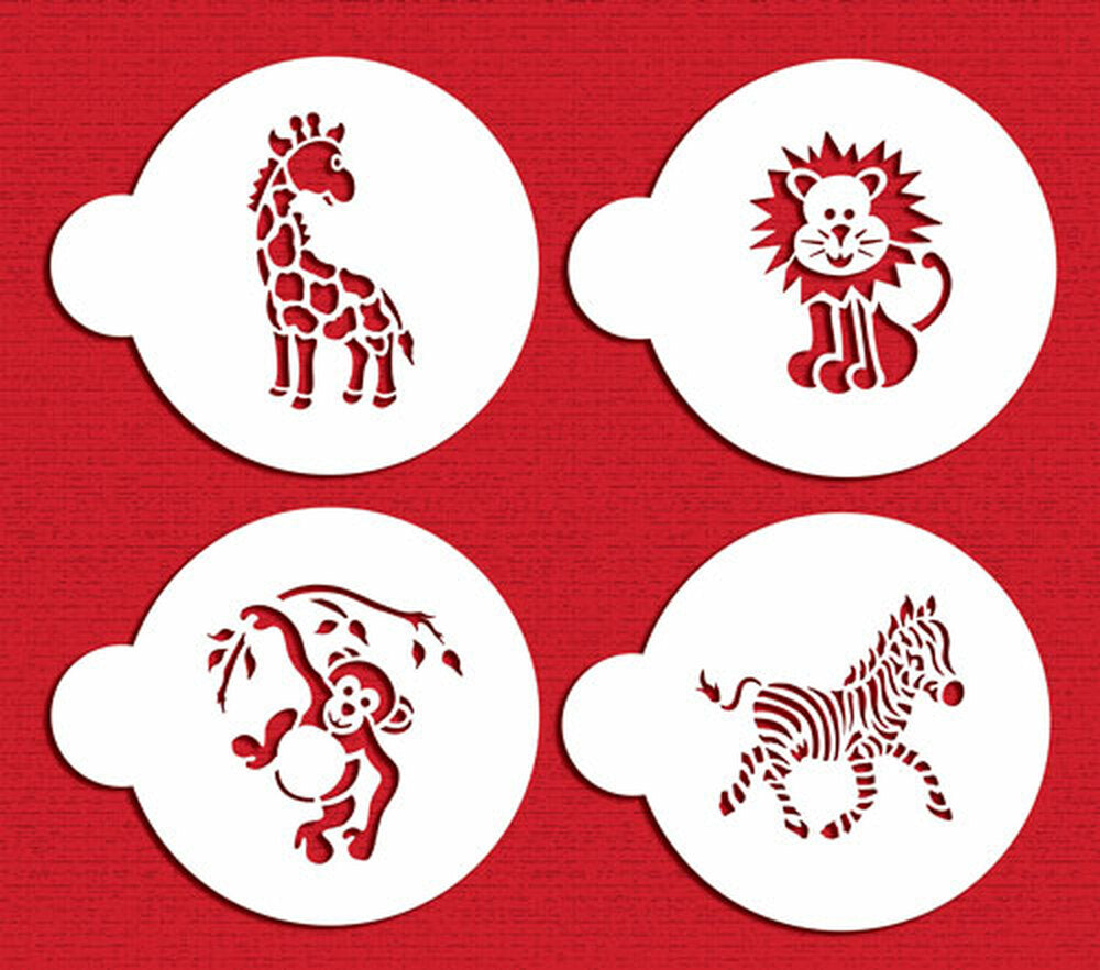 Plantilla para Galletas de Animales de la Selva