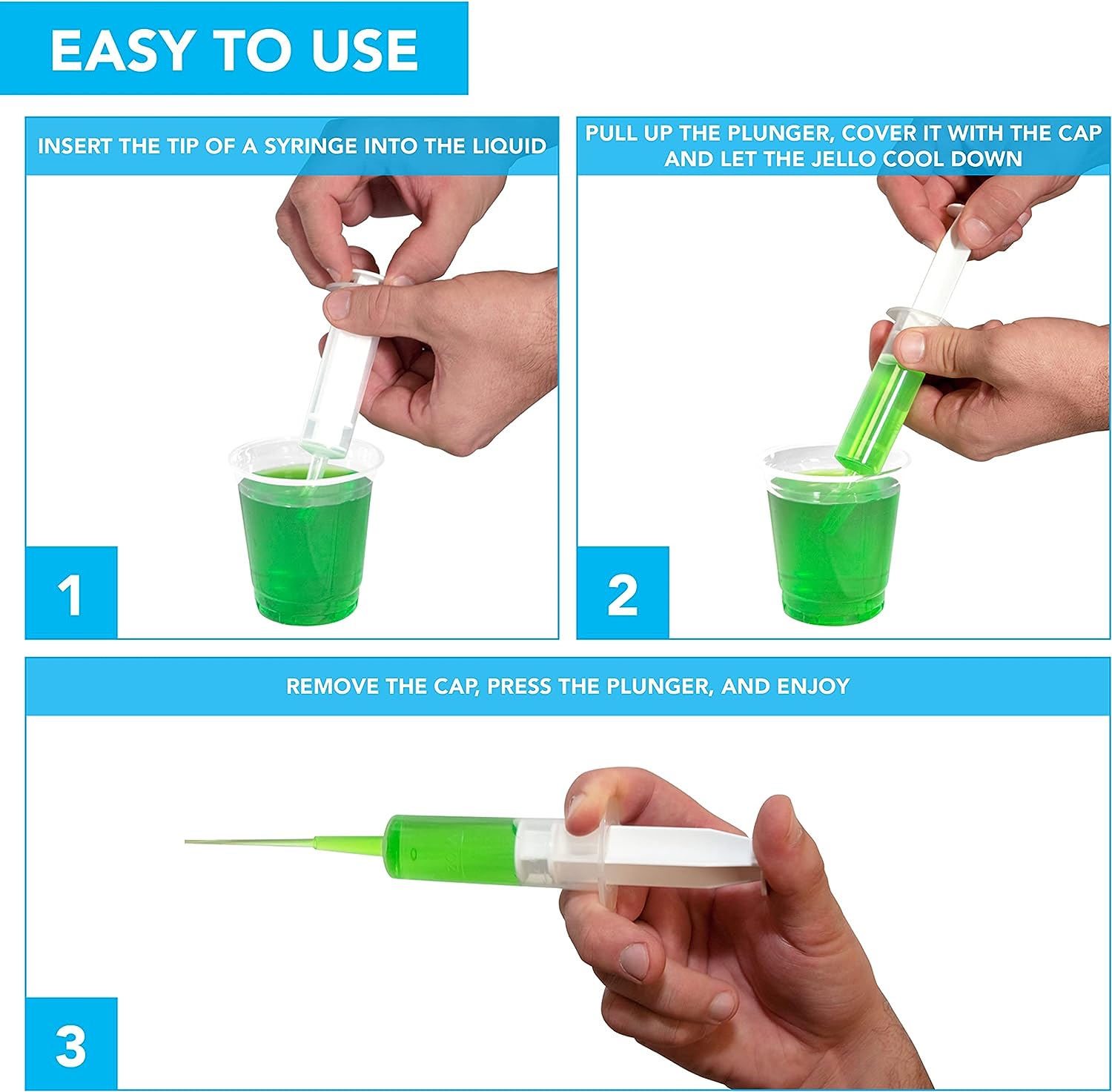 1.5oz Gel Injectors 12ct Party Essentials