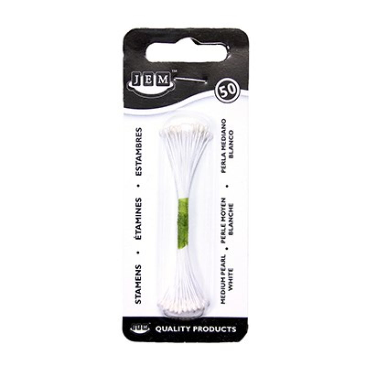 PME JEM Pearl Stamen Medium, White