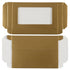 Caja de recuerdos de papel de oro 11G - 2 5/16 x 7/16 x 3 7/8