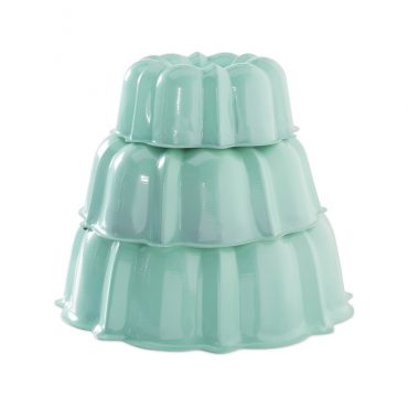 Juego de 3 moldes bundt escalonados Nordic Ware