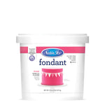 Satin Ice fondant in various colors and sizes, smooth and flexible for cake decorating, shown in a close-up image.