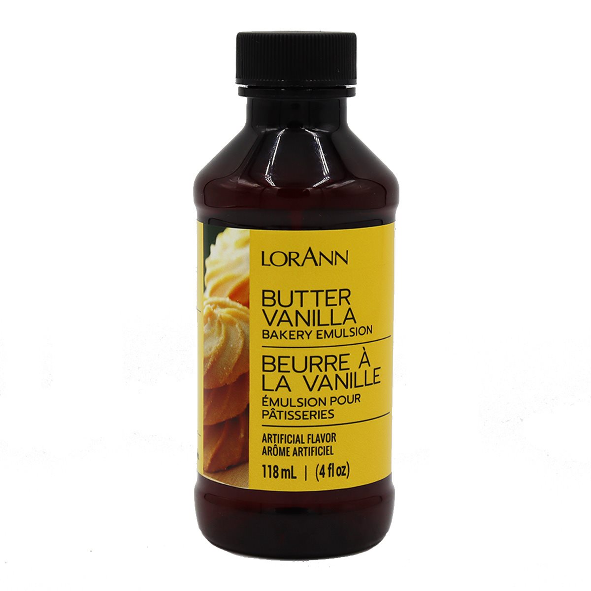 LorAnn Oils Butter Vanilla Emulsion 4oz bottle for baking and flavoring