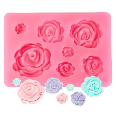 Molde de silicona Rosas Borbón