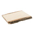 Rodajas de madera natural de álamo rectangulares