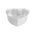 Fat Daddio's novelty heart-shaped cake pan with a non-stick surface for baking romantic-themed cakes.