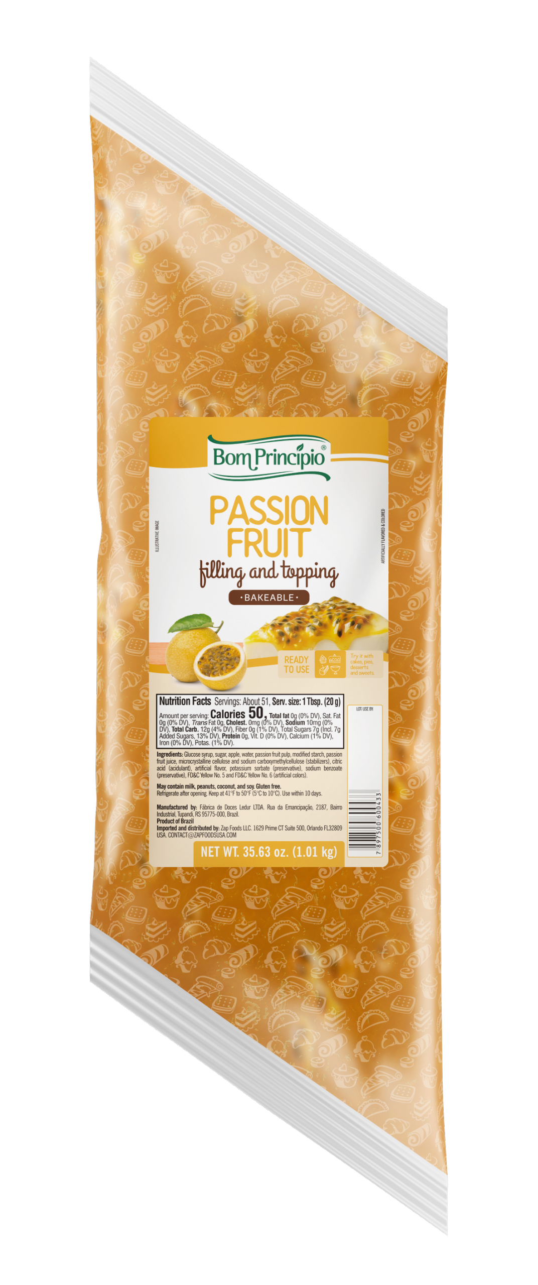 Passion Fruit Filling & Topping Bom Principio