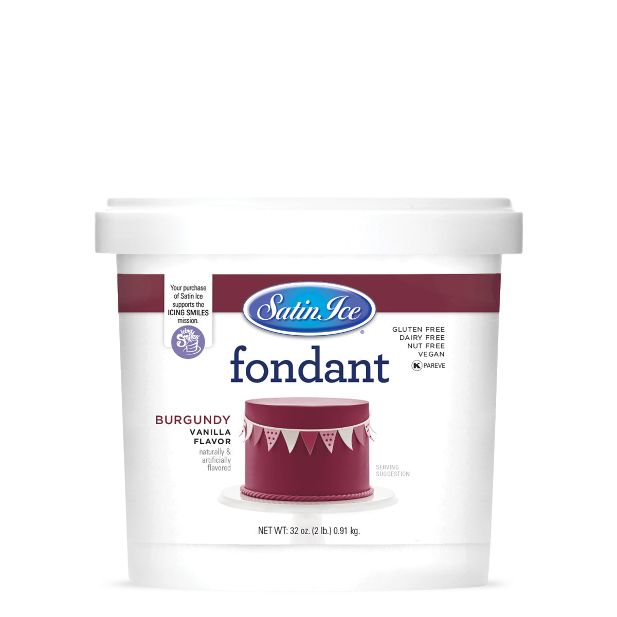 Colorful Satin Ice fondant in various sizes, smooth and flexible for cake decorating and sculpting.