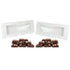 Box #23 - 3 5/8 x 5/8 x 8 1/8 White - Chocolate Bar Favor Box with Window