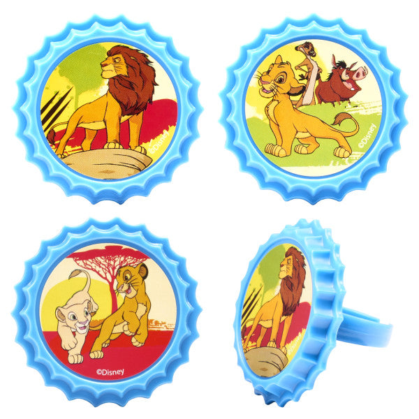 The Lion King Pride Rock Cupcake Rings 12ct