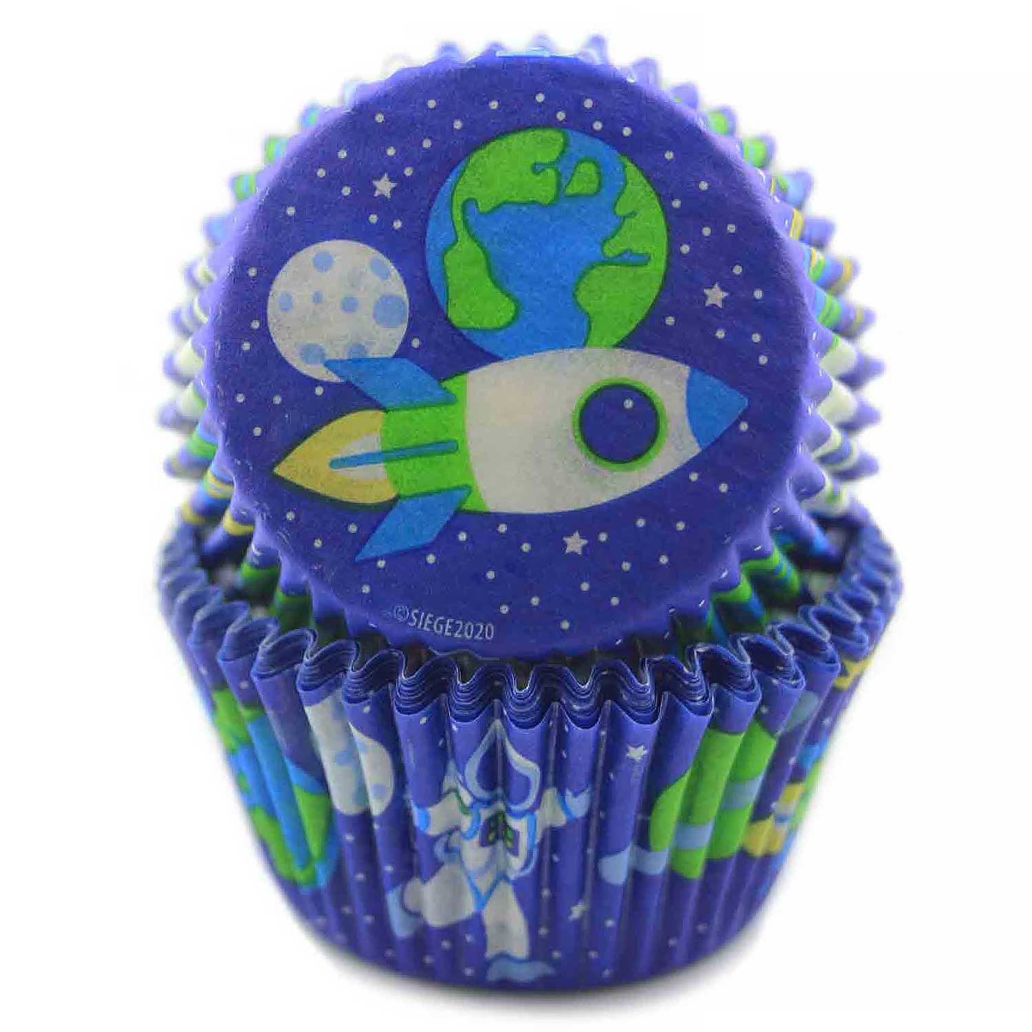 Envoltorios para cupcakes de espacio exterior