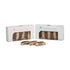 Caja n.º 22 - Caja blanca para dulces y fudge con ventana de 7 3/8 x 3 1/2 x 1 1/4 y capacidad de 3/4 lb.