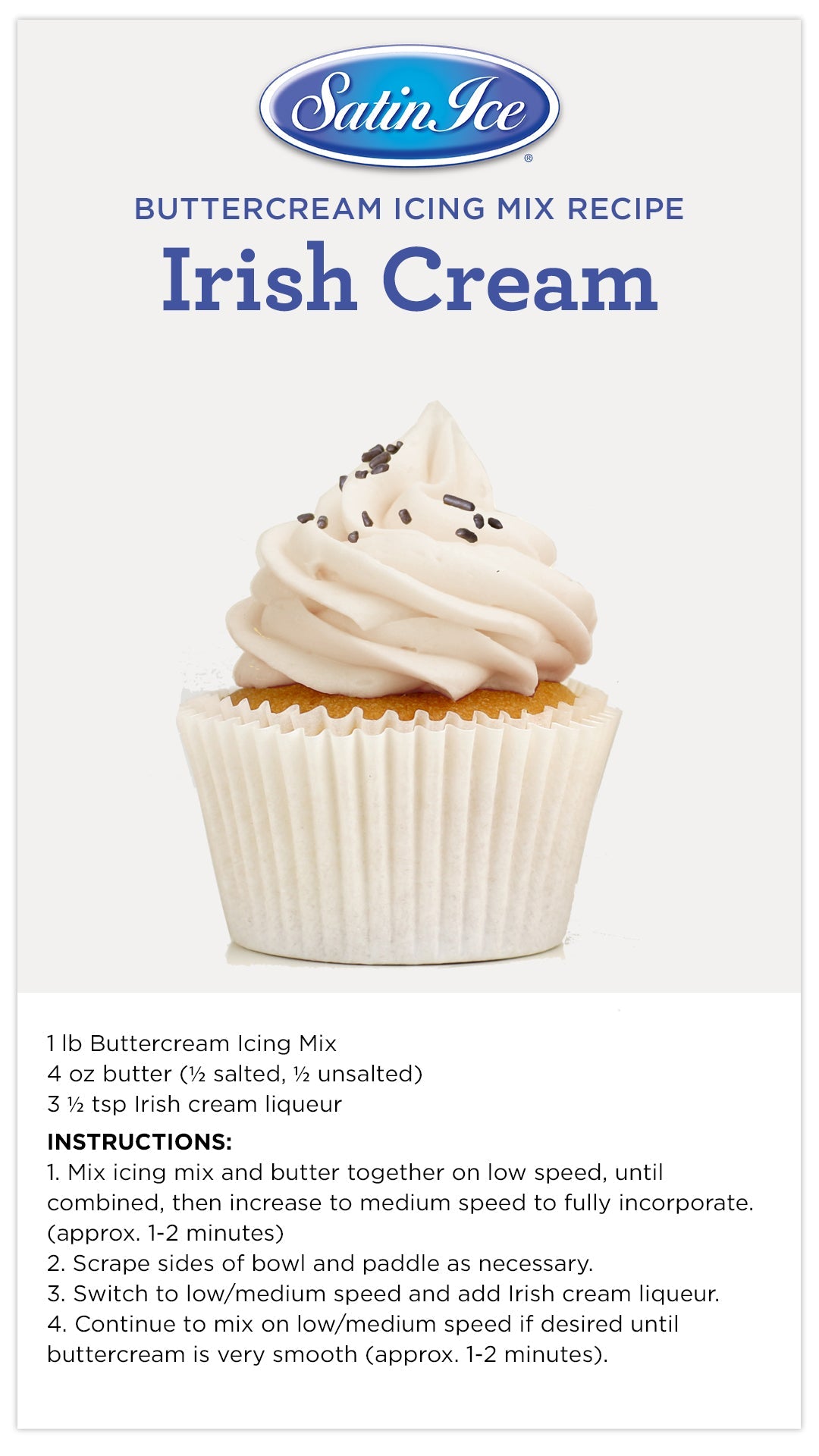 Satin Ice Buttercream Icing Mix 2lb/4lb