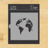 Plantilla de galletas de mapa mundial