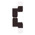 13BR - Cajas pequeñas de recuerdo marrones de 2 1/2 x 2 1/2 x 1 1/8