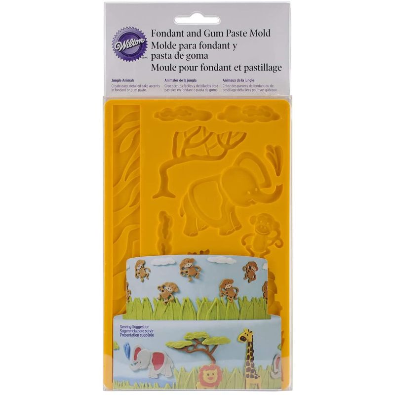 Molde para fondant Wilton de animales de la selva