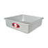 Square cake pan by Fat Daddio's in various sizes, featuring durable metal construction and a non-stick coating for easy baking.