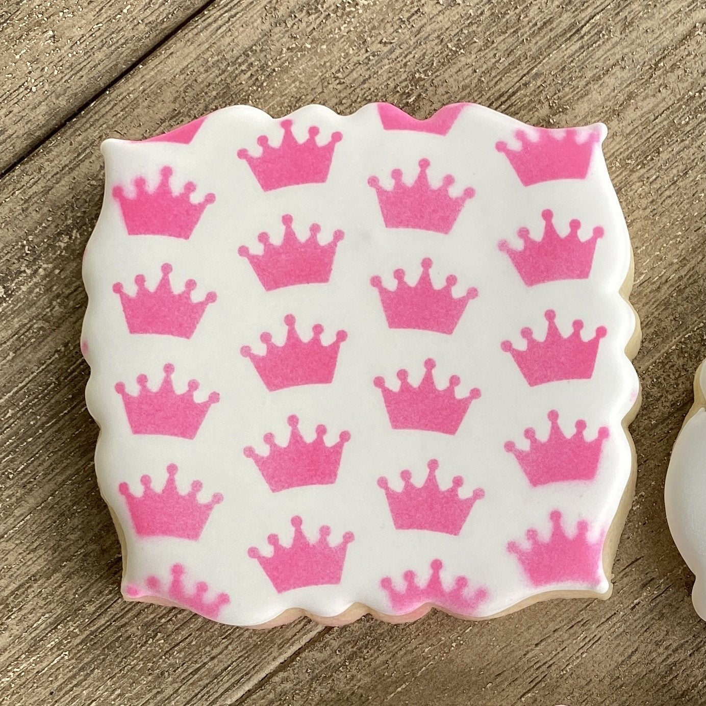 Plantilla para galletas con patrón de tiara