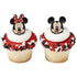 Mickey & Minnie Mouse Cupcake Rings 12ct