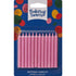 Velas rosas con purpurina