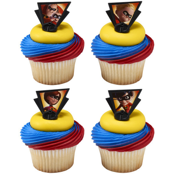 The Incredibles 2 Dynamic Fam. Cupcake Rings 12ct