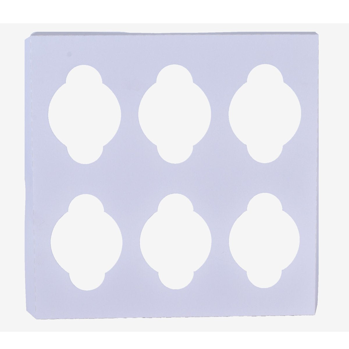 Whalen Packaging cupcake inserts in various sizes, shown in a close-up image, designed to hold and protect cupcakes during packaging.
