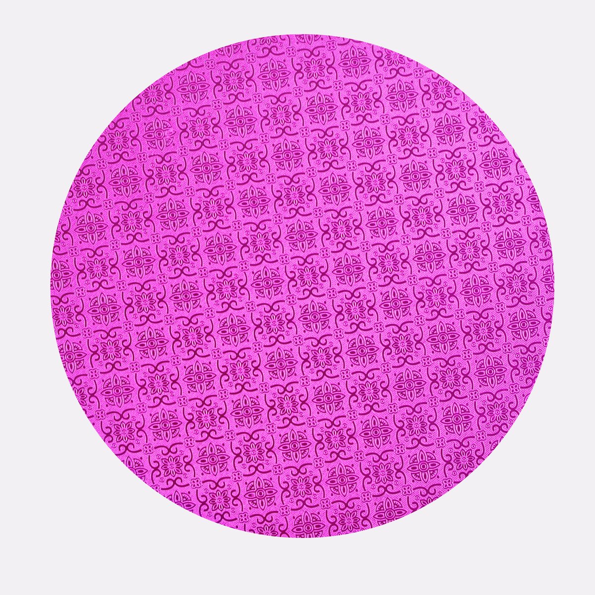 Pink circle cake drum by Whalen Packaging, showing a smooth, vibrant pink cake base for decorating and supporting cakes.
