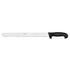 Ateco 14-inch cake knife with plastic handle, stainless steel cutter for slicing cakes and desserts smoothly.