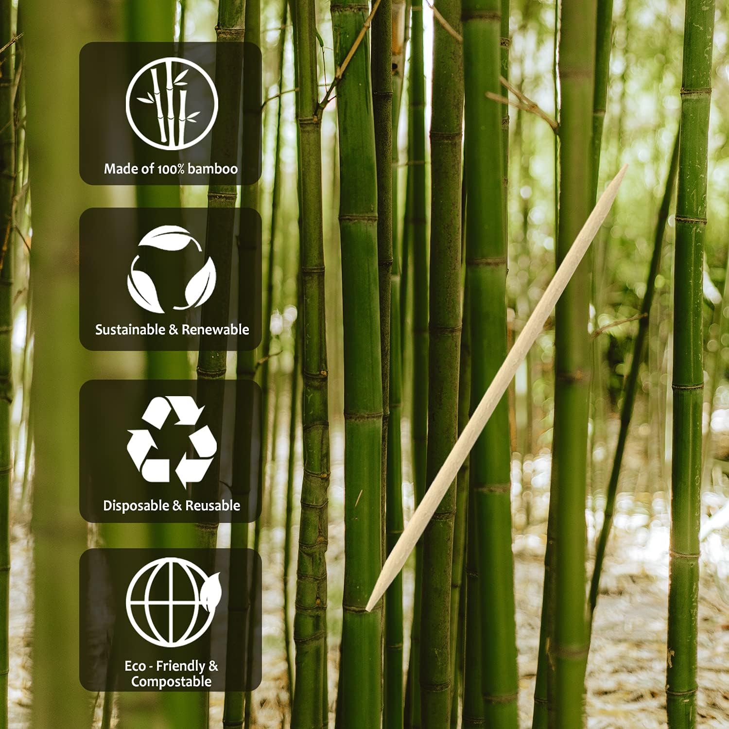 Bamboo Toothpicks Party Essentials