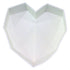 NY Cake 7' Large Diamond Heart Silicone Mold
