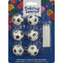 Candelabros y velas de fútbol