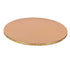 Gold circle cake drum from Whalen Packaging, available in all sizes, sturdy base for cake presentation and support.